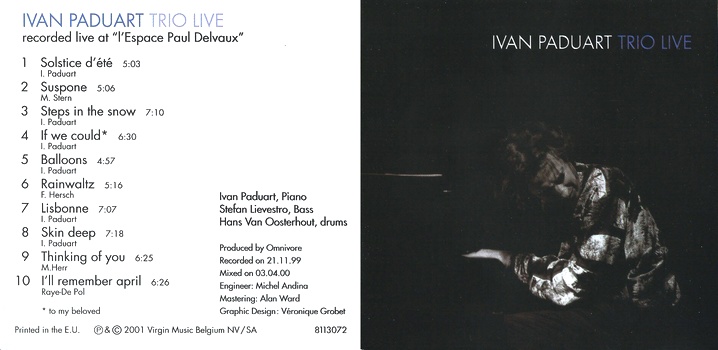 Ivan Paduart : Trio Live