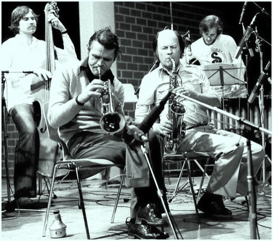 Jean-Louis Rassinfosse, Chet Baker, Jacques Pelzer et Wolfgang Wilhelm Lackerschmid