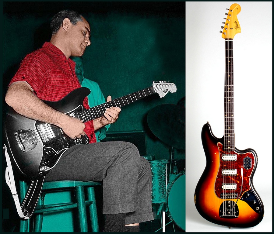 Joe Pass avec une Fender Bass VI à 6 cordes