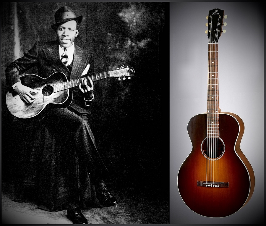 Robert Johnson et sa Gibson L-1 acoustique