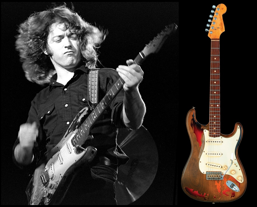 Rory Gallagher et sa Stratocater 1963