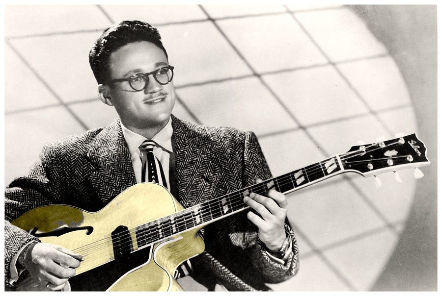 Toots Thielemans jouant sur une Gibson ES-350 Premier